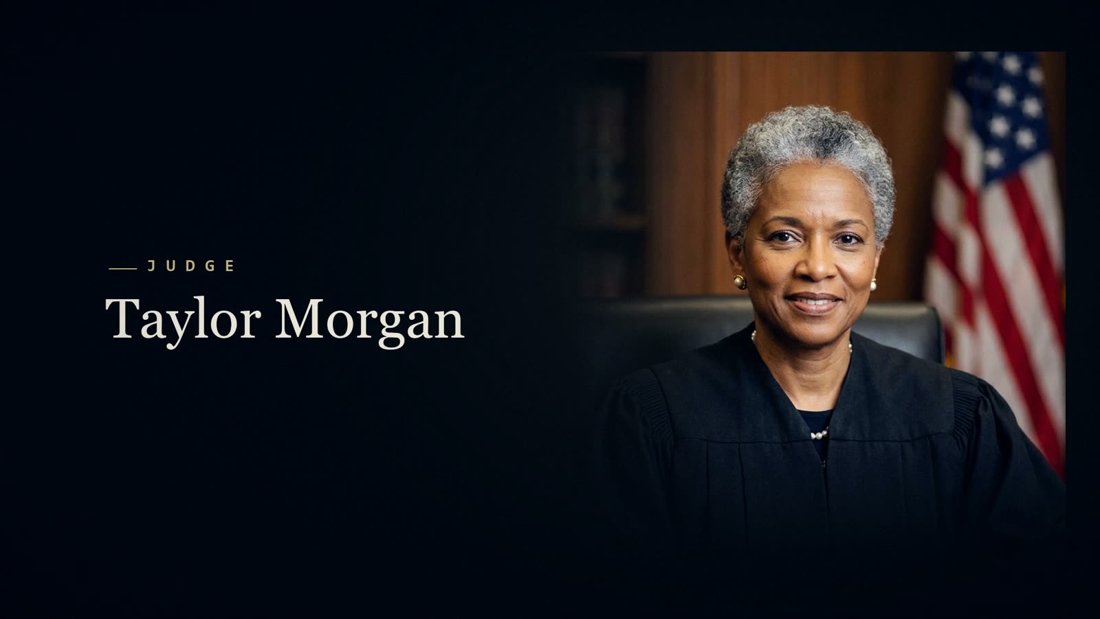 Cast card of the judge from the film